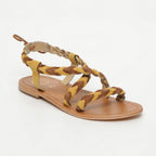 White Sun - Sandales Ombeline - Yellow Et Camel - Femme