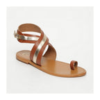 White Sun - Sandales Philastere - Camel Et Gold - Femme