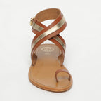 White Sun - Sandales Philastere - Camel Et Gold - Femme