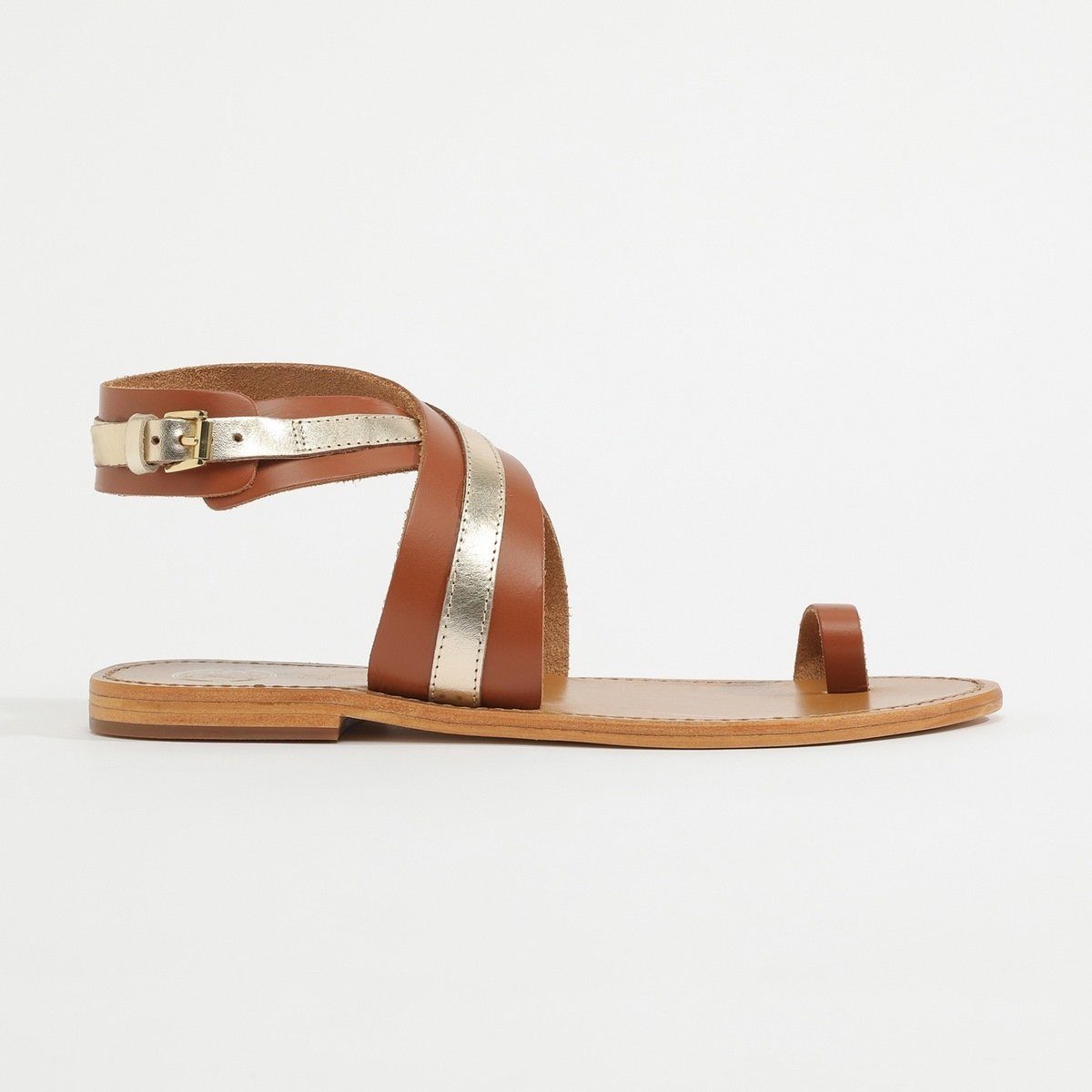 White Sun - Sandales Philastere - Camel Et Gold - Femme