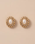 Golden Pearl Earrings