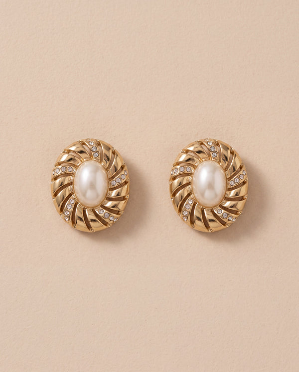 Golden Pearl Earrings