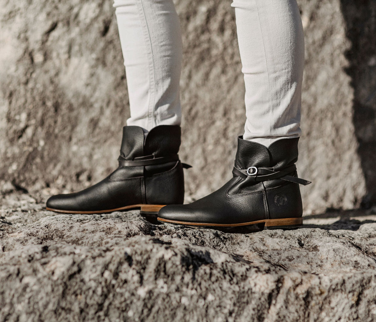 Bottines Chelby - Noir & Mouton - Femme