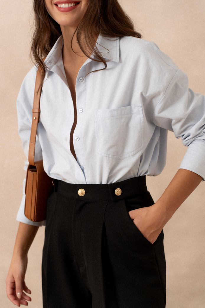 Camisa Célina Chambray