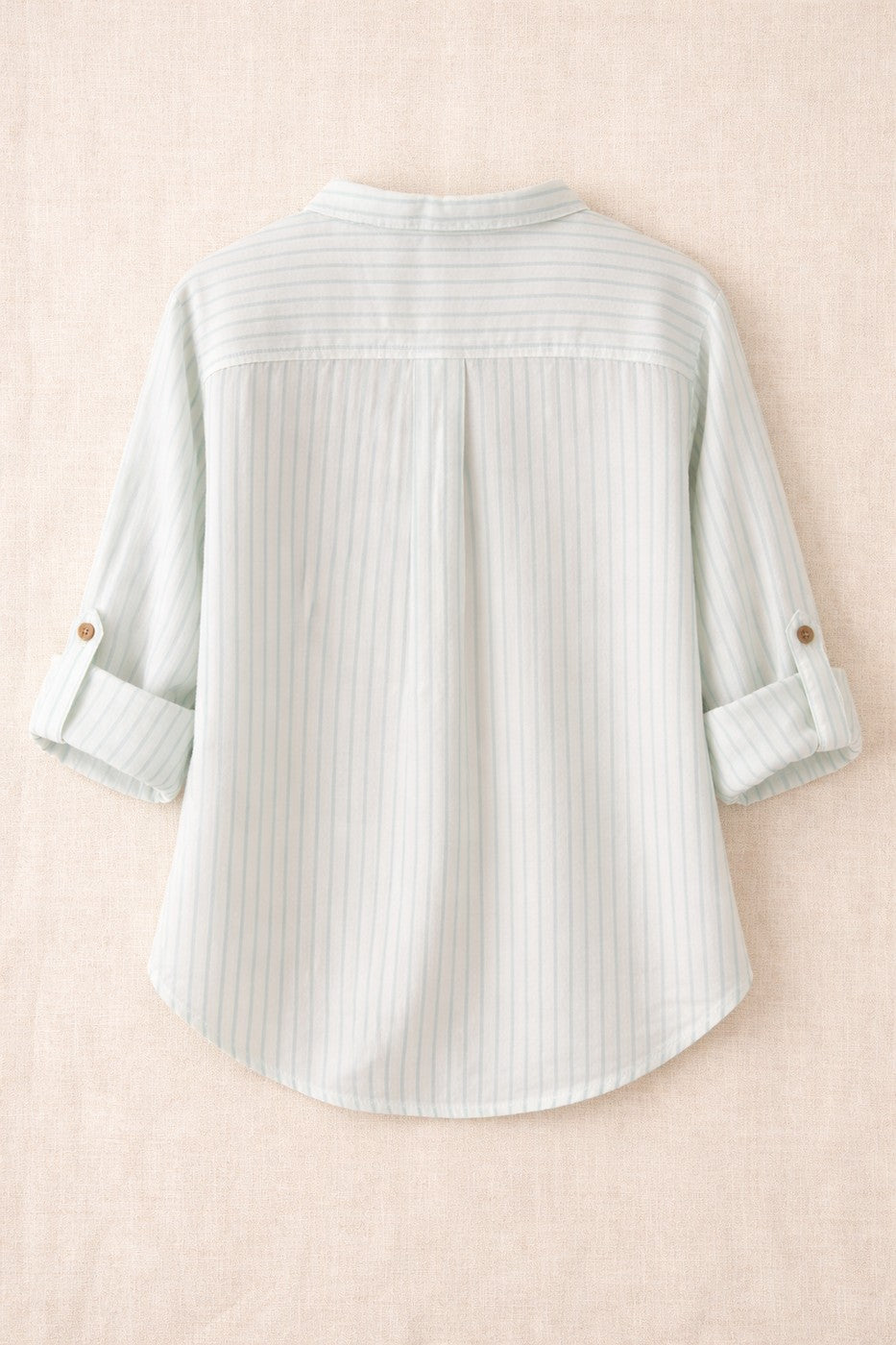 Chemise Côme Rayée - Enfant Garçon - Ecru & Mint