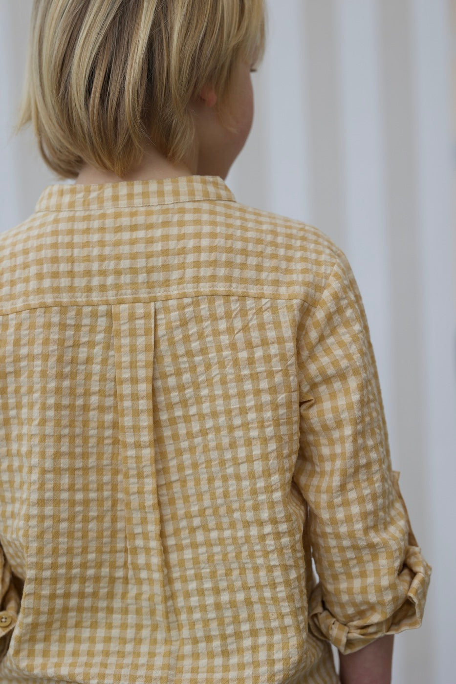 Chemise Côme Vichy - Enfant Garçon - Vichy Camel