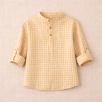 Chemise Côme Vichy - Enfant Garçon - Vichy Camel