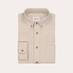 Chemise En Flanelle De Coton Biologique Beige