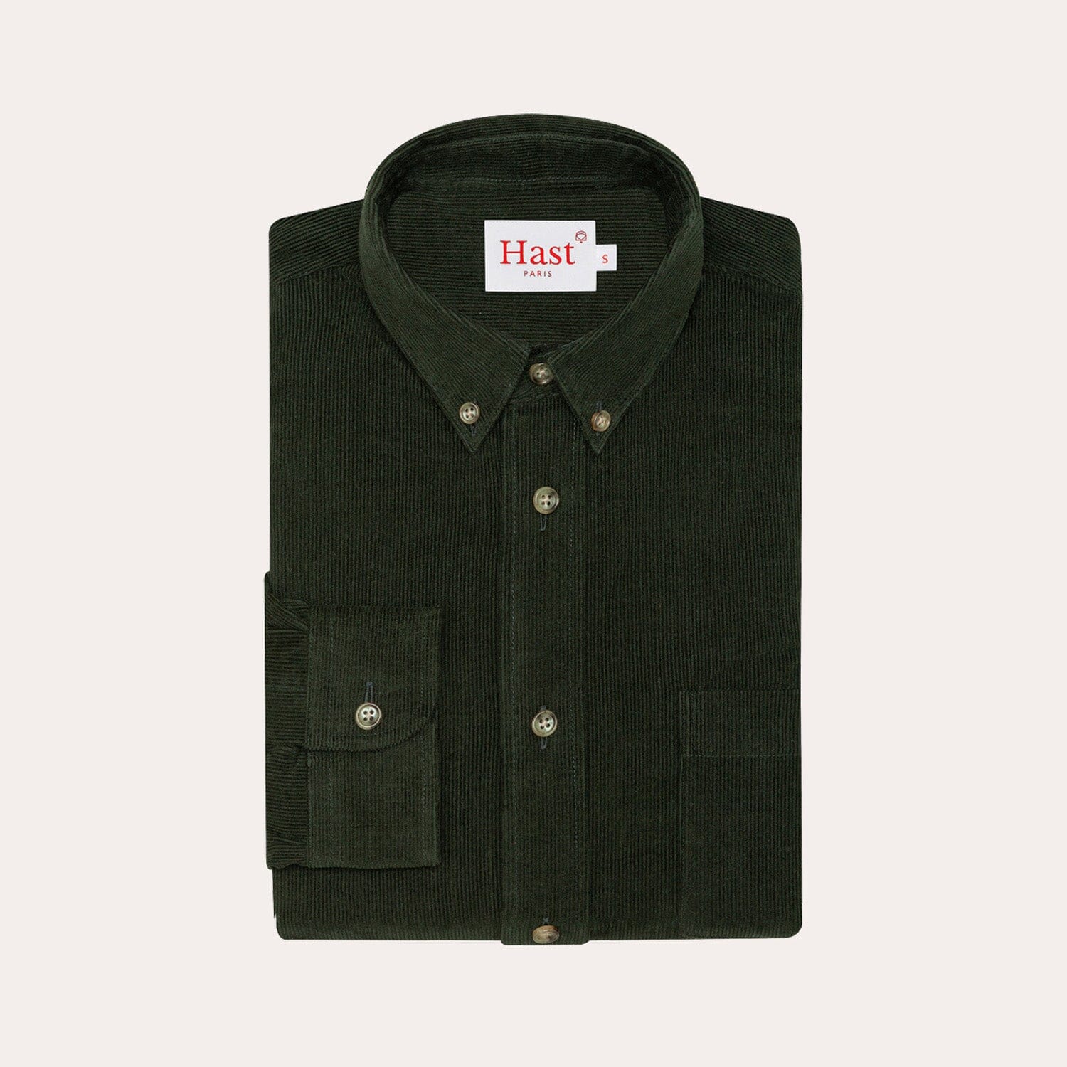 Forest Green Velvet Shirt