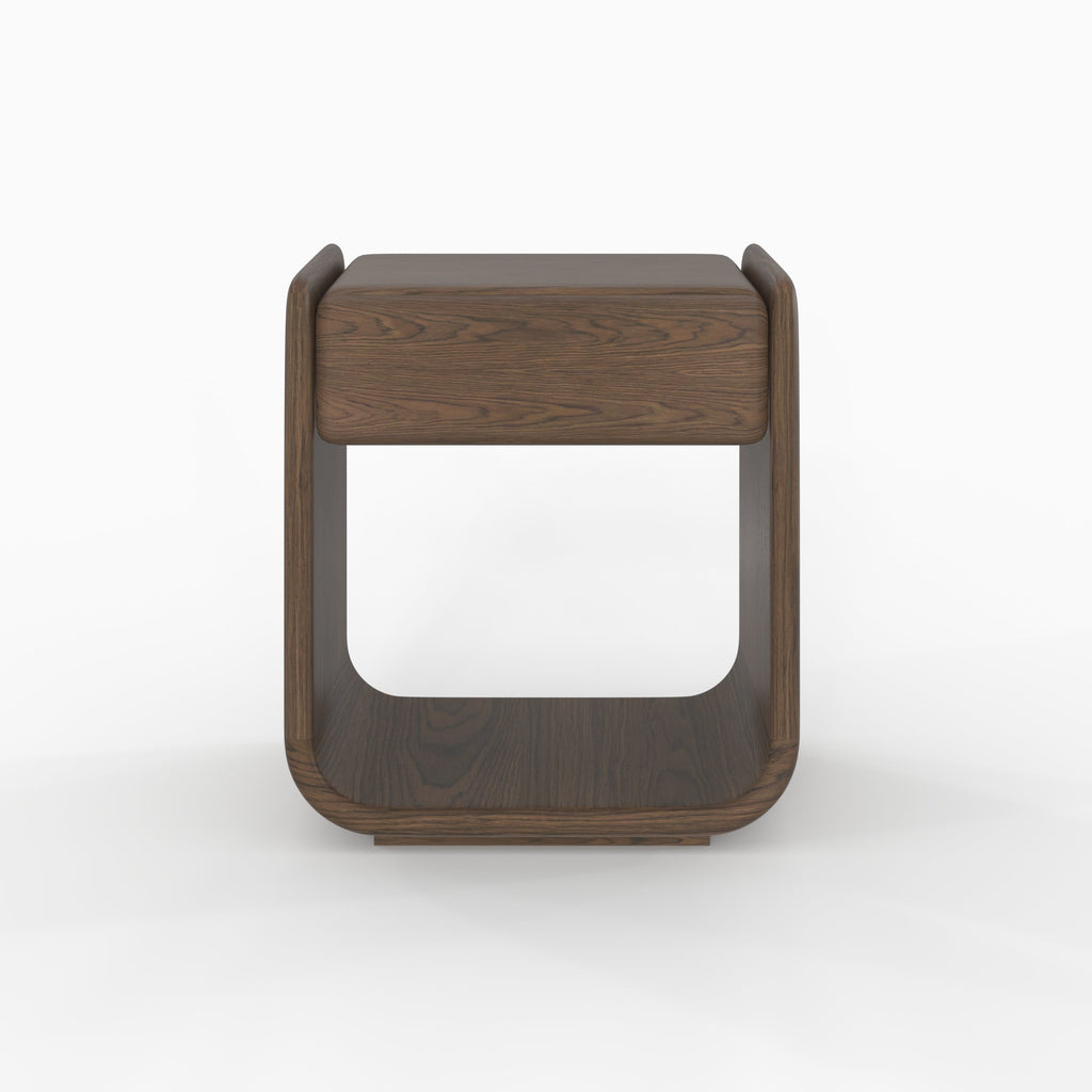 Eléa - Table De Chevet En Placage Noyer