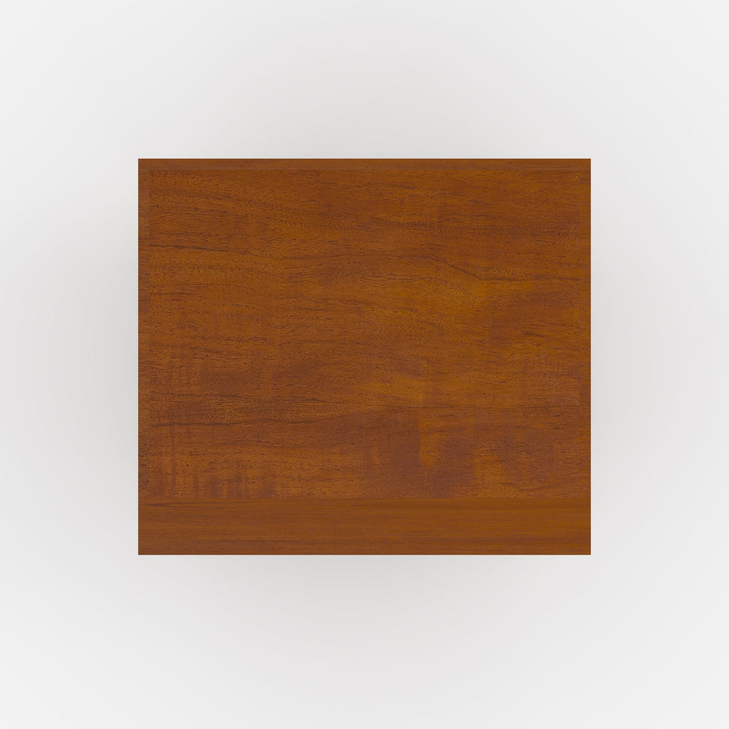 Waya - Table De Chevet En Bois De Teck, 1 Niche Et 1 Tiroir