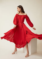 Chiara Dress Red