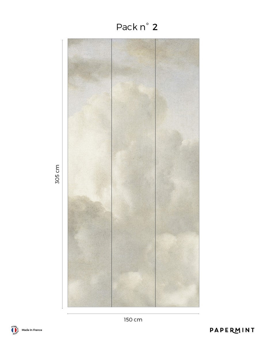 Ciel De Coton Wall Mural - Flannel