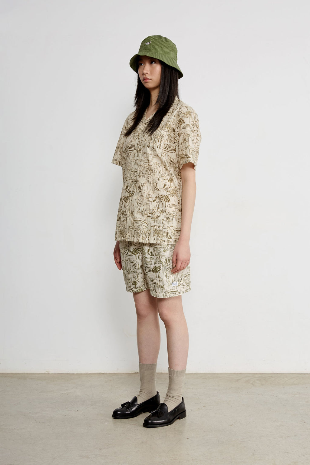 Chemise Manches Courtes City Olive
