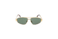 Luxury Eyewear – Gafas De Sol - Celine, gafas de sol doradas con cristales verdes, vista frontal