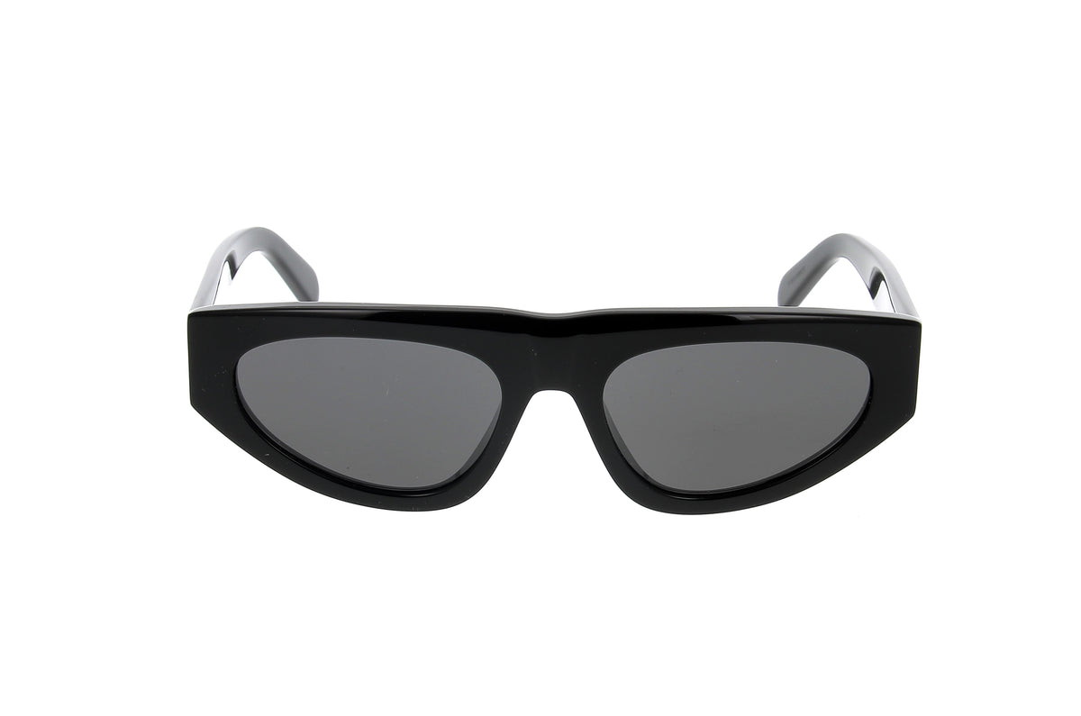 Luxury Eyewear – Okulary przeciwsłoneczne - Celine, czarne okulary przeciwsłoneczne z szarymi soczewkami, widok od przodu