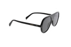 Luxury Eyewear – Sonnenbrillen - Celine, schwarze Sonnenbrille mit grau getönten Gläsern, Seitenansicht