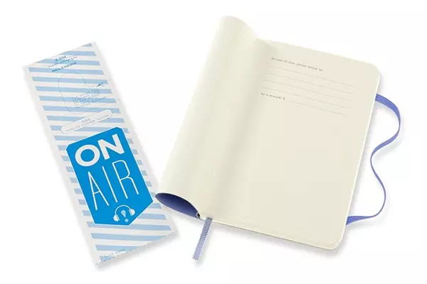 Cuaderno clásico Pocket 9X14 - Páginas blancas - Hortensia azul