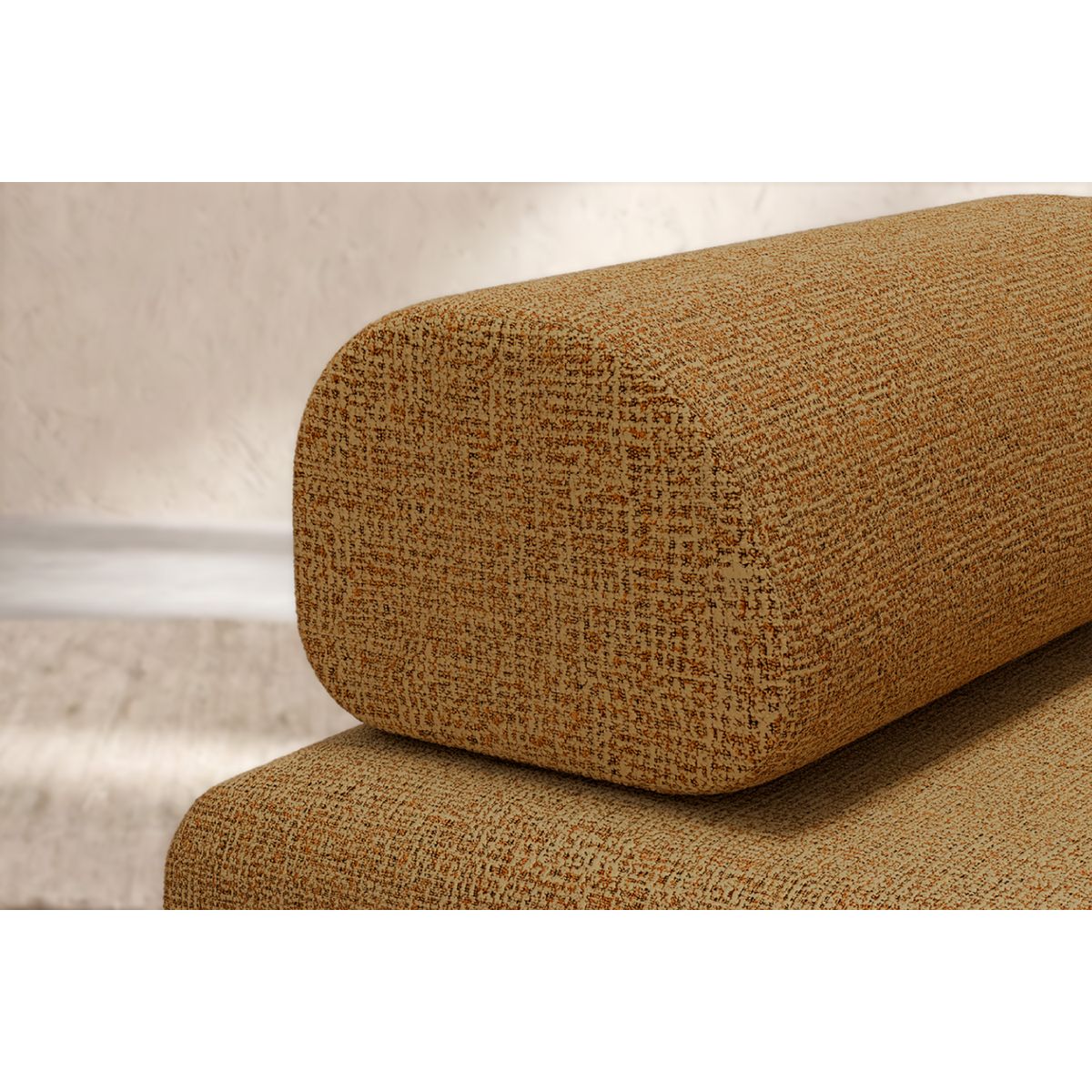 Coco Straight Sofa - 3 Seater - Tweed