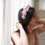 Serre Tête En Papier Rose L