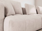 Colette - Modular 3-Seater Sofa - Textured Velvet - Beige