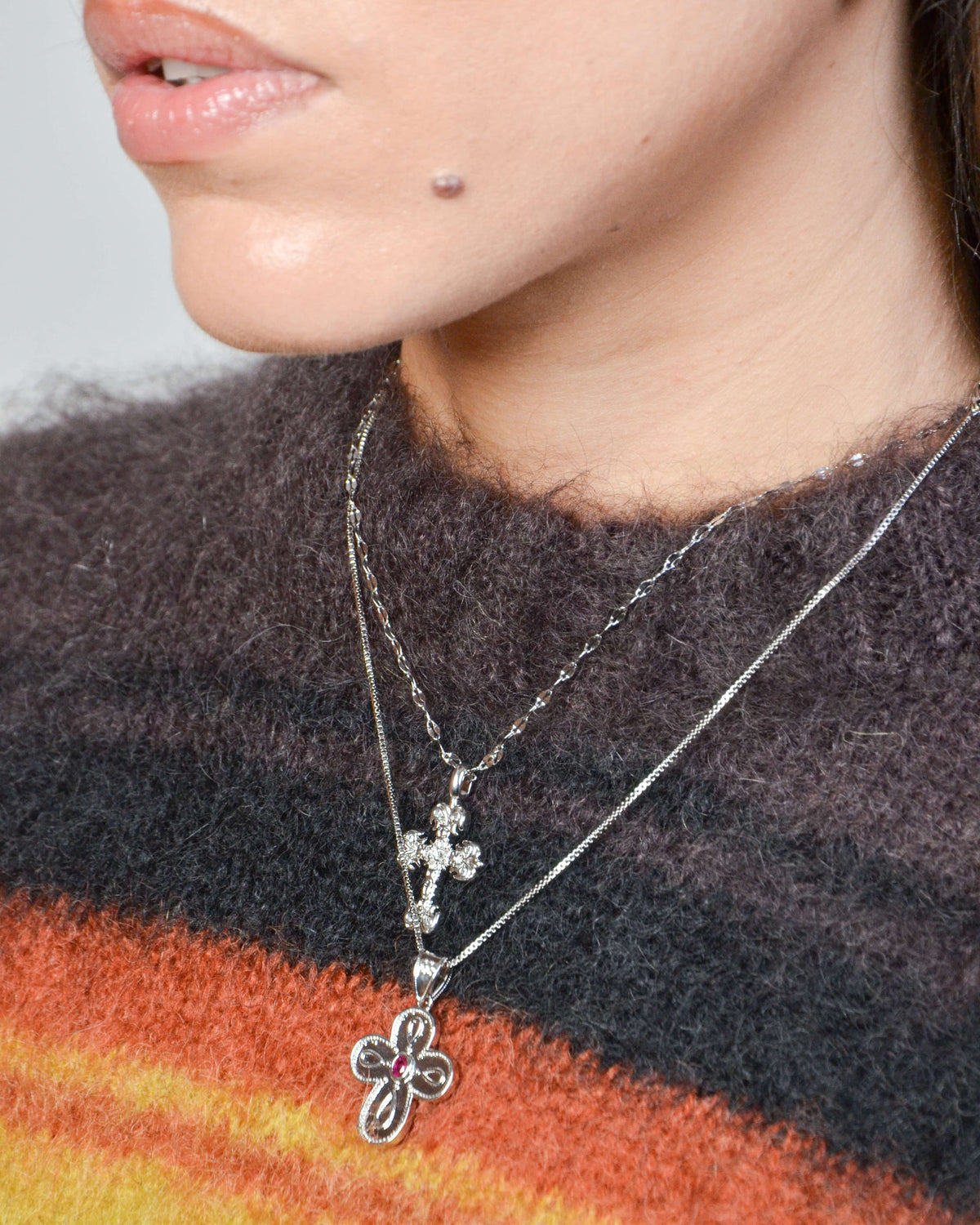 Collier Croix Gothic
