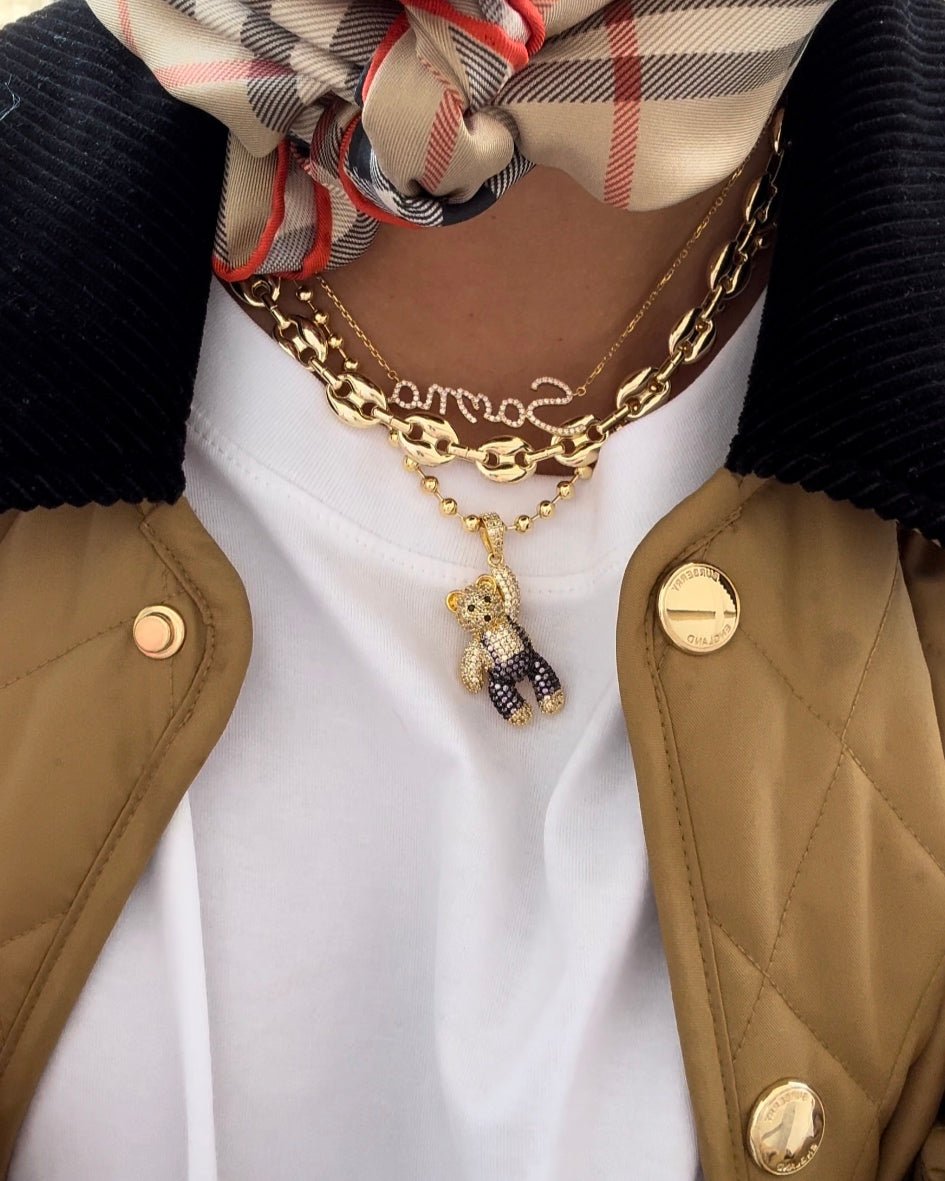 Collier Grain De Café Or