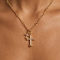 Double Cross Necklace