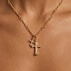 Double Cross Necklace