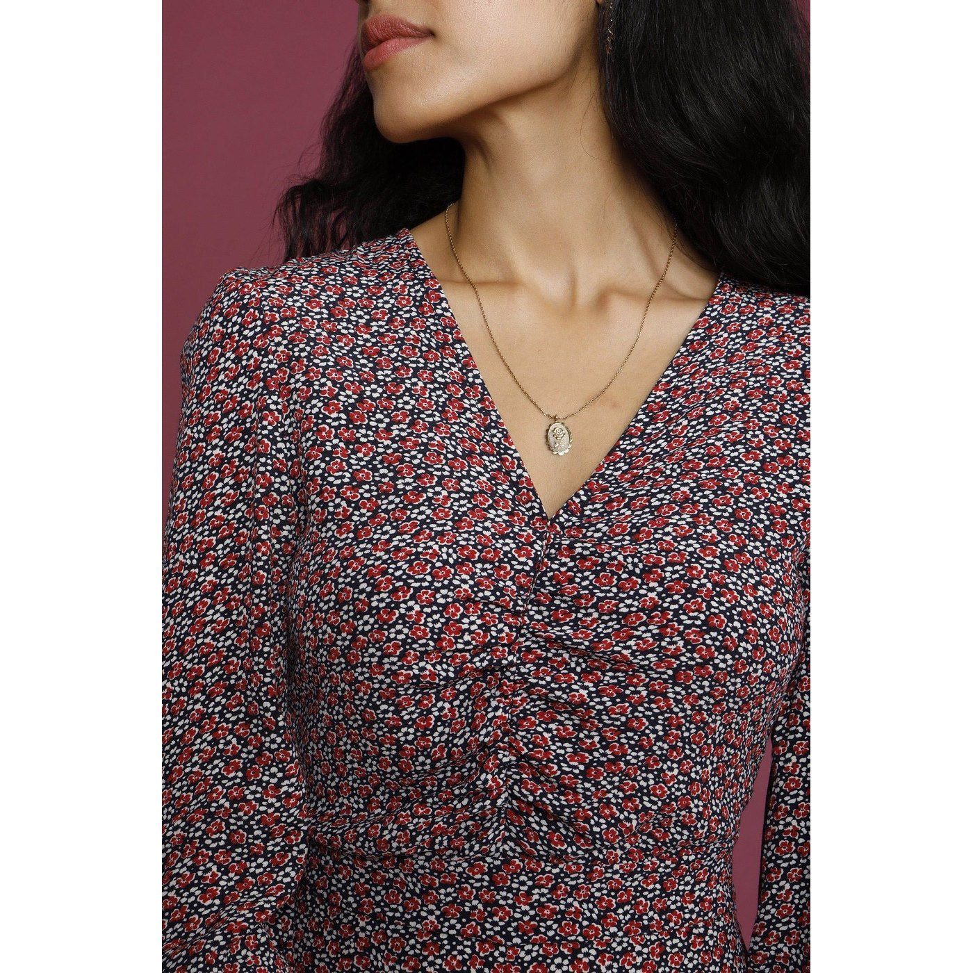 Combinaison Andrea - Rouge Mini Fleurette