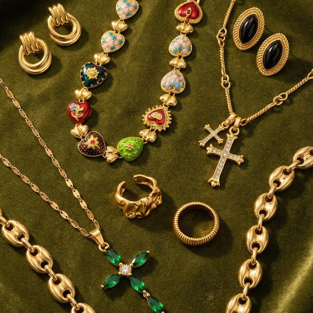 Double Cross Necklace