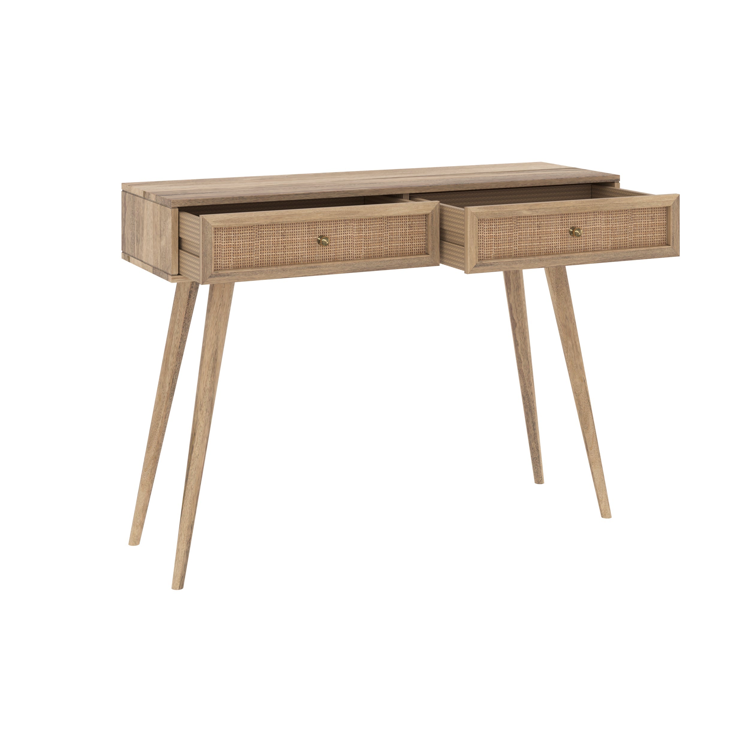 Masala - Console En Bois De Manguier 2 Tiroirs