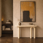 Opale - Console Laquée Blanche En Mdf