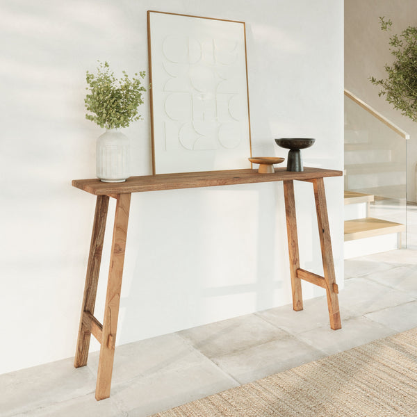Cahya - Console En Bois De Teck Recyclé