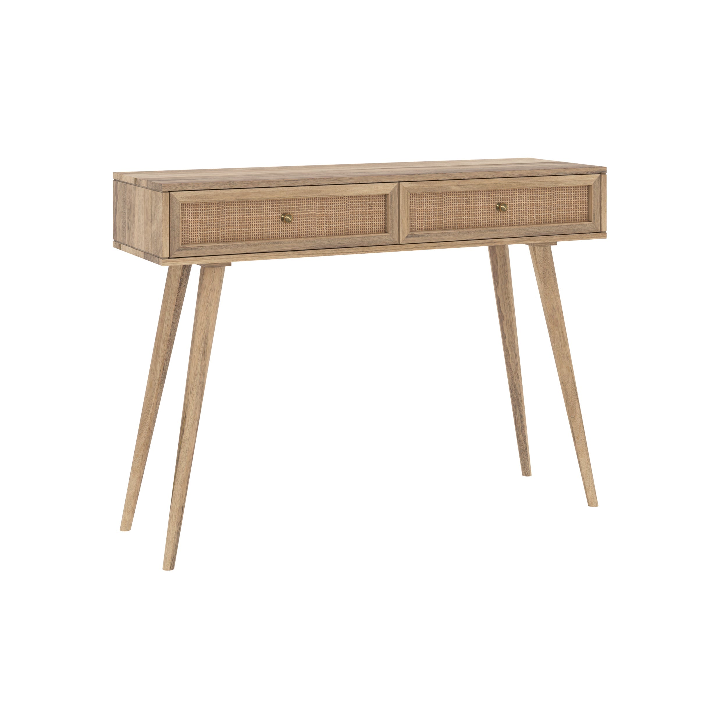 Masala - Console En Bois De Manguier 2 Tiroirs
