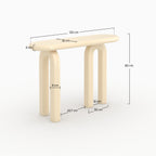 Opale - Console Laquée Blanche En Mdf