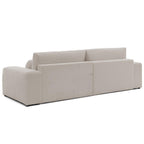 Constance - Canapé D'Angle Réversible - Avec Coffre - 4 Places - Tissu - Beige