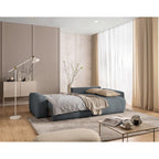 Constance - Sofá Rinconera Reversible - Con Arcón - 4 Plazas - Tela - Gris