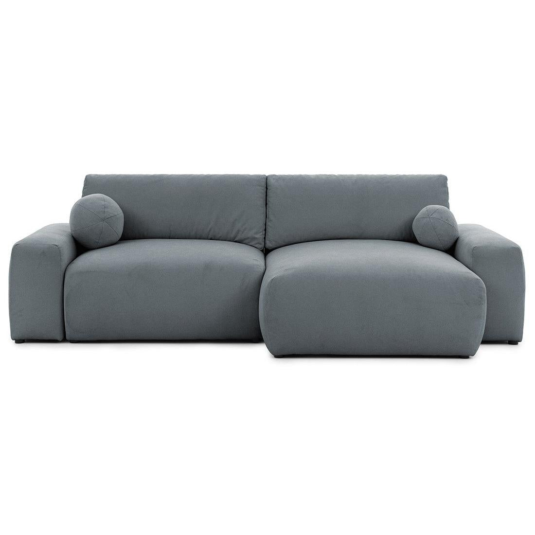 Constance - Sofá Rinconera Reversible - Con Arcón - 4 Plazas - Tela - Gris