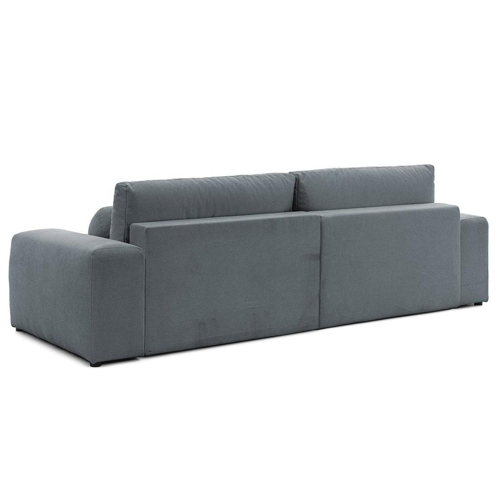 Constance - Sofá Rinconera Reversible - Con Arcón - 4 Plazas - Tela - Gris
