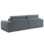Constance - Sofá Rinconera Reversible - Con Arcón - 4 Plazas - Tela - Gris