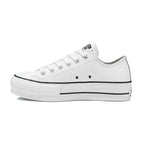 Baskets Platform Leather Ox - Blanc