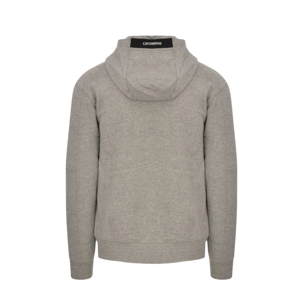 CP Company - Diagonal Fleece Lens Hoodie – Heather Gray
