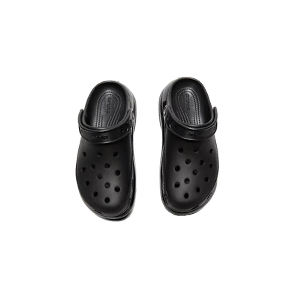 Crocs - Zuecos de cuña negros clásicos Mega Crush para mujer - Negro - Mujer