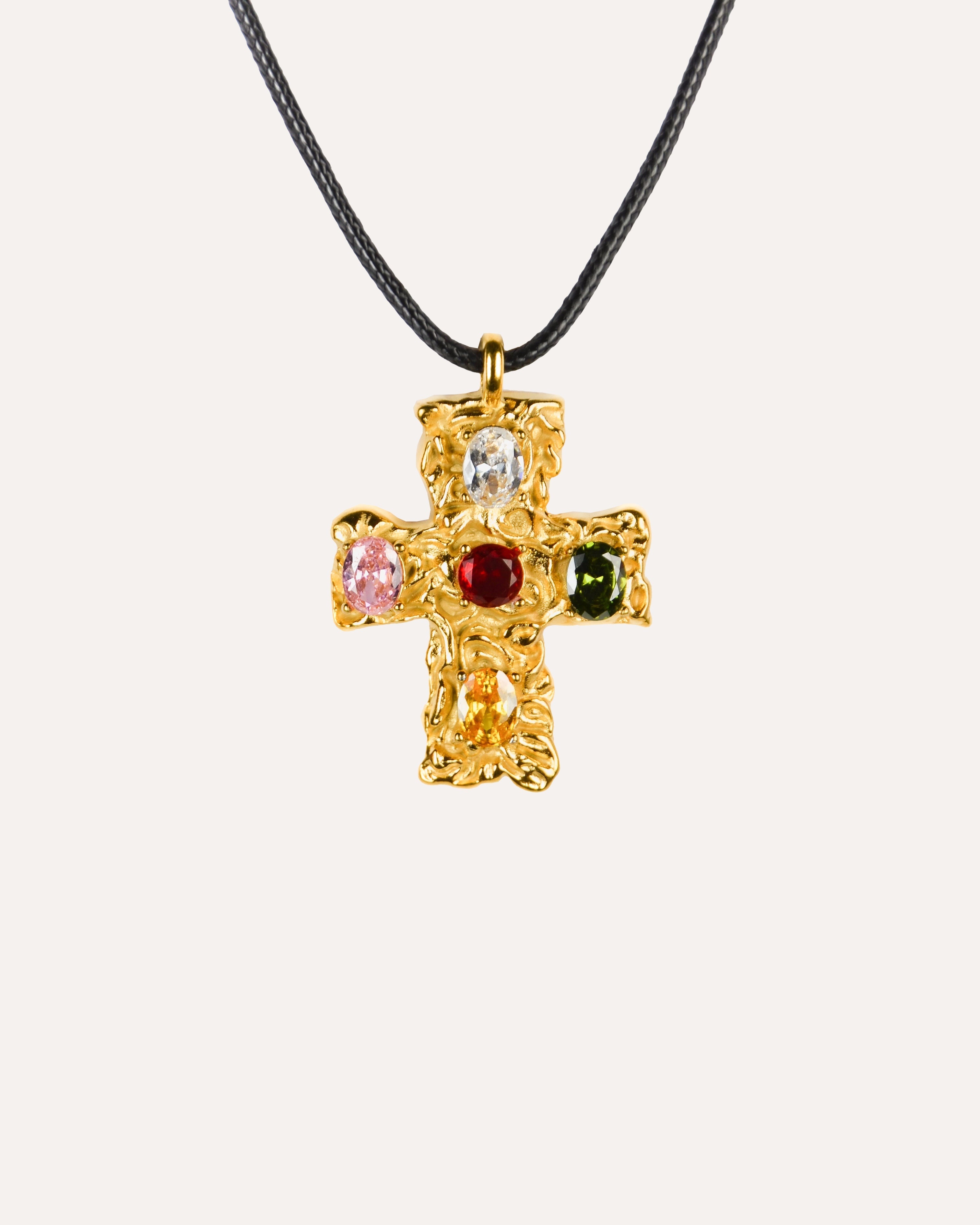 Collier Croix Précieuse
