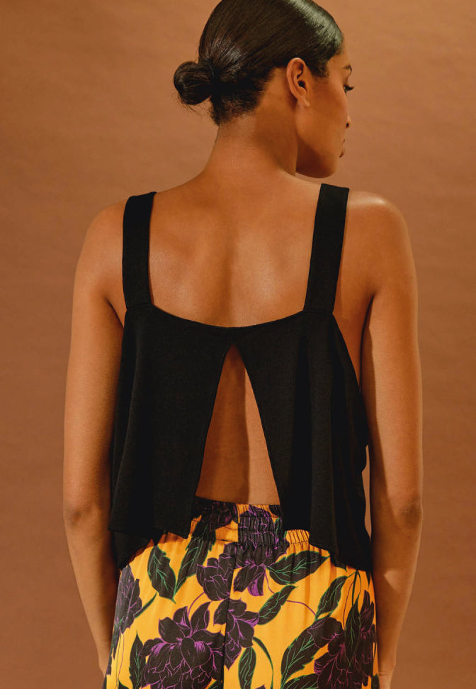 Crop Top Deep Black