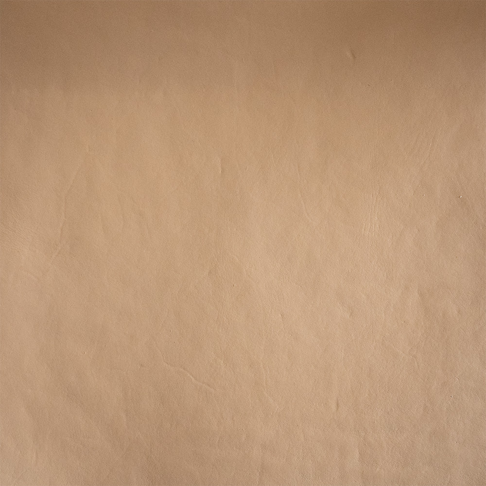Kuna - Sillón de piel tejida en teca y beige