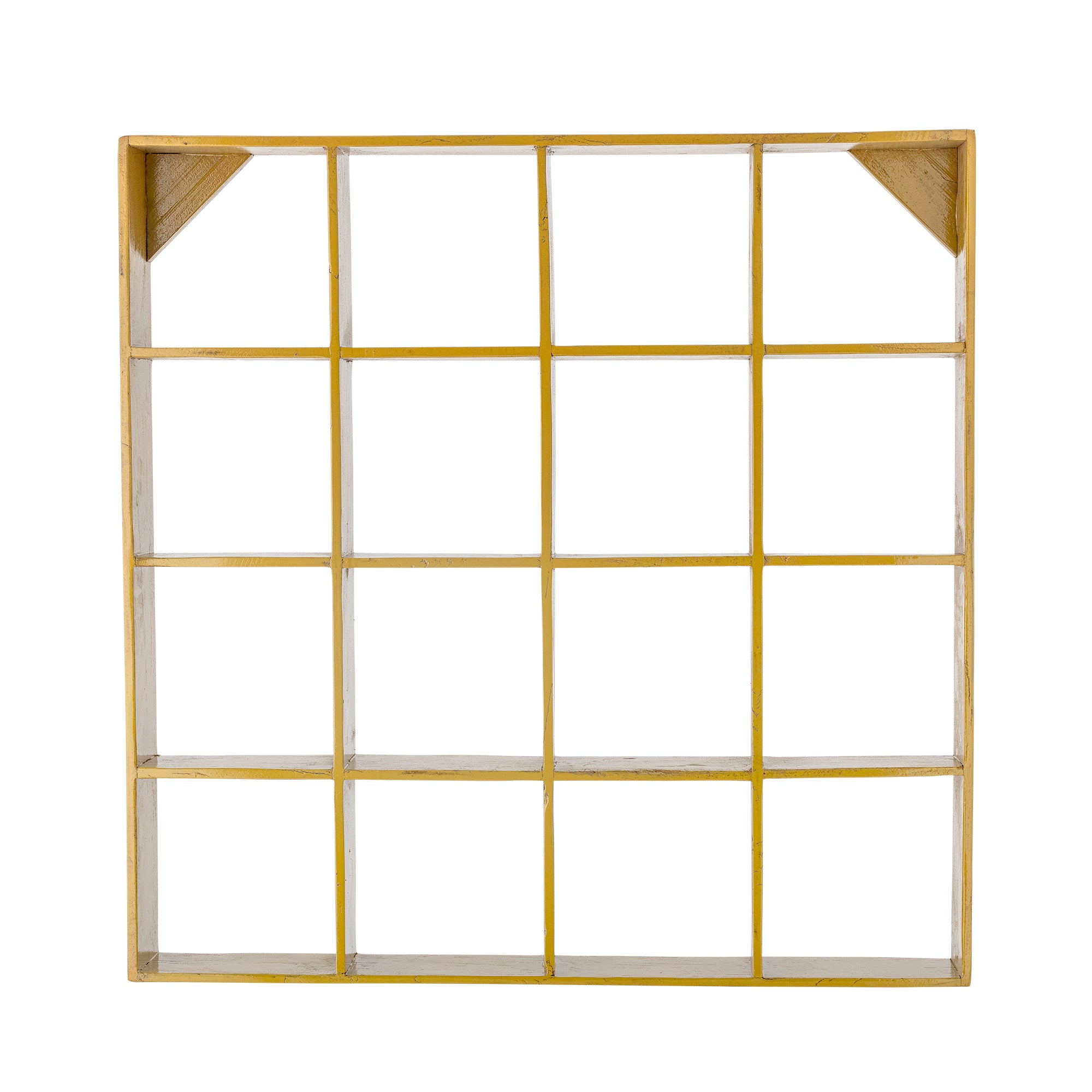 Bekka - Estantería - Amarillo - Madera Reciclada