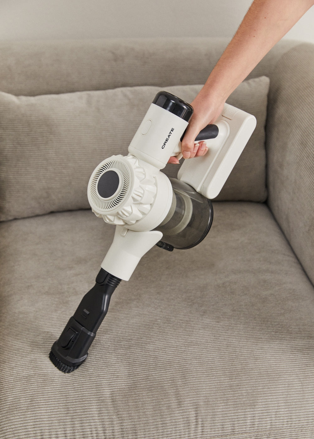 Cyclone Force - 25.9V Cordless Stick Vacuum - Off-White