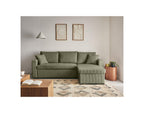 Cyrus - Sofá Rinconera Reversible Cama Con Arcón - 4 Plazas - Pana - Verde